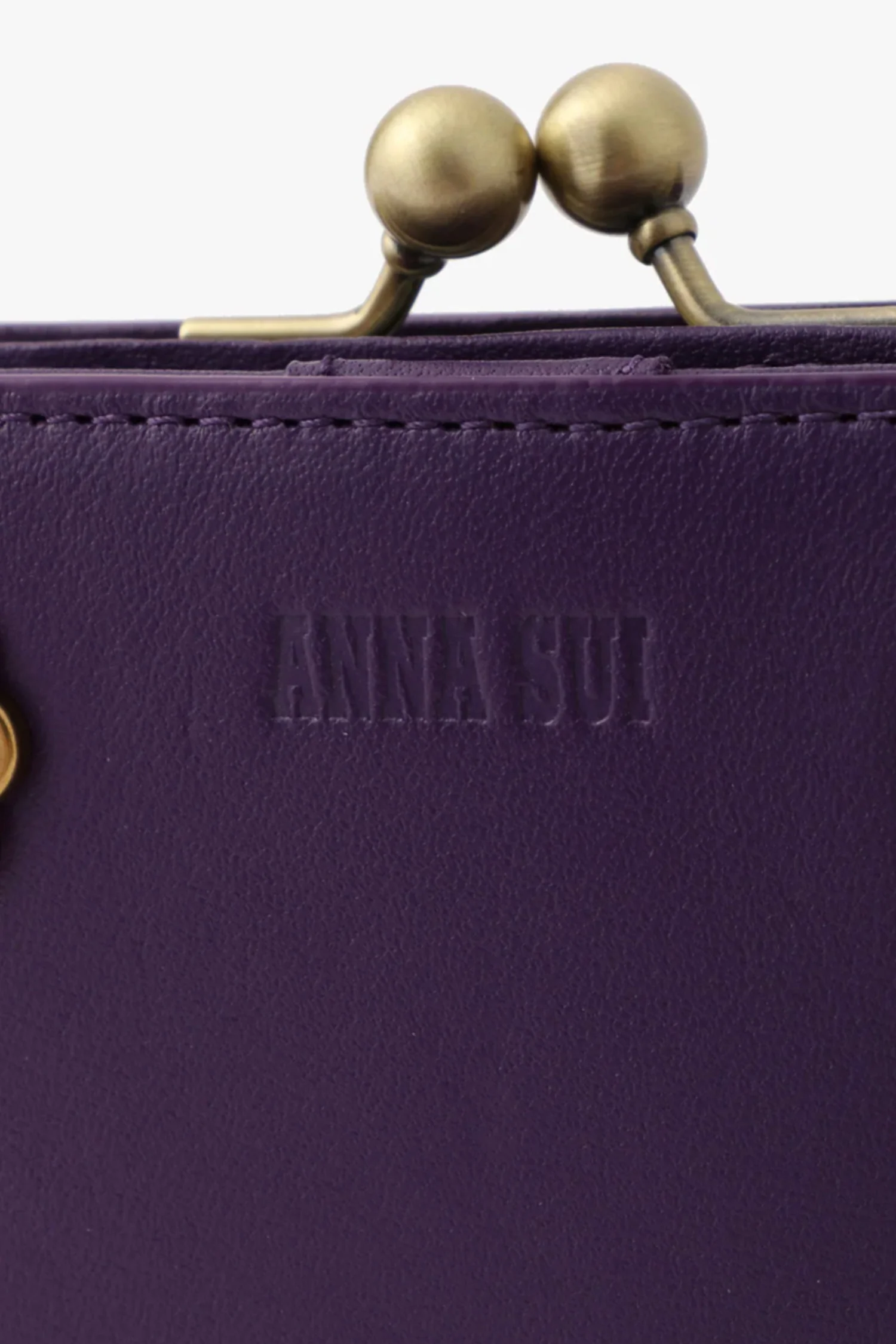Purple Retro Button Small Wallet - Image 6