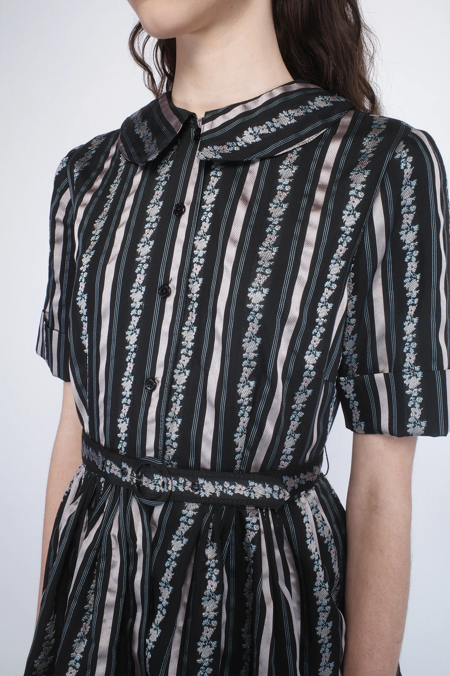 Ribbon Roses Belted Mini Dress - Image 6