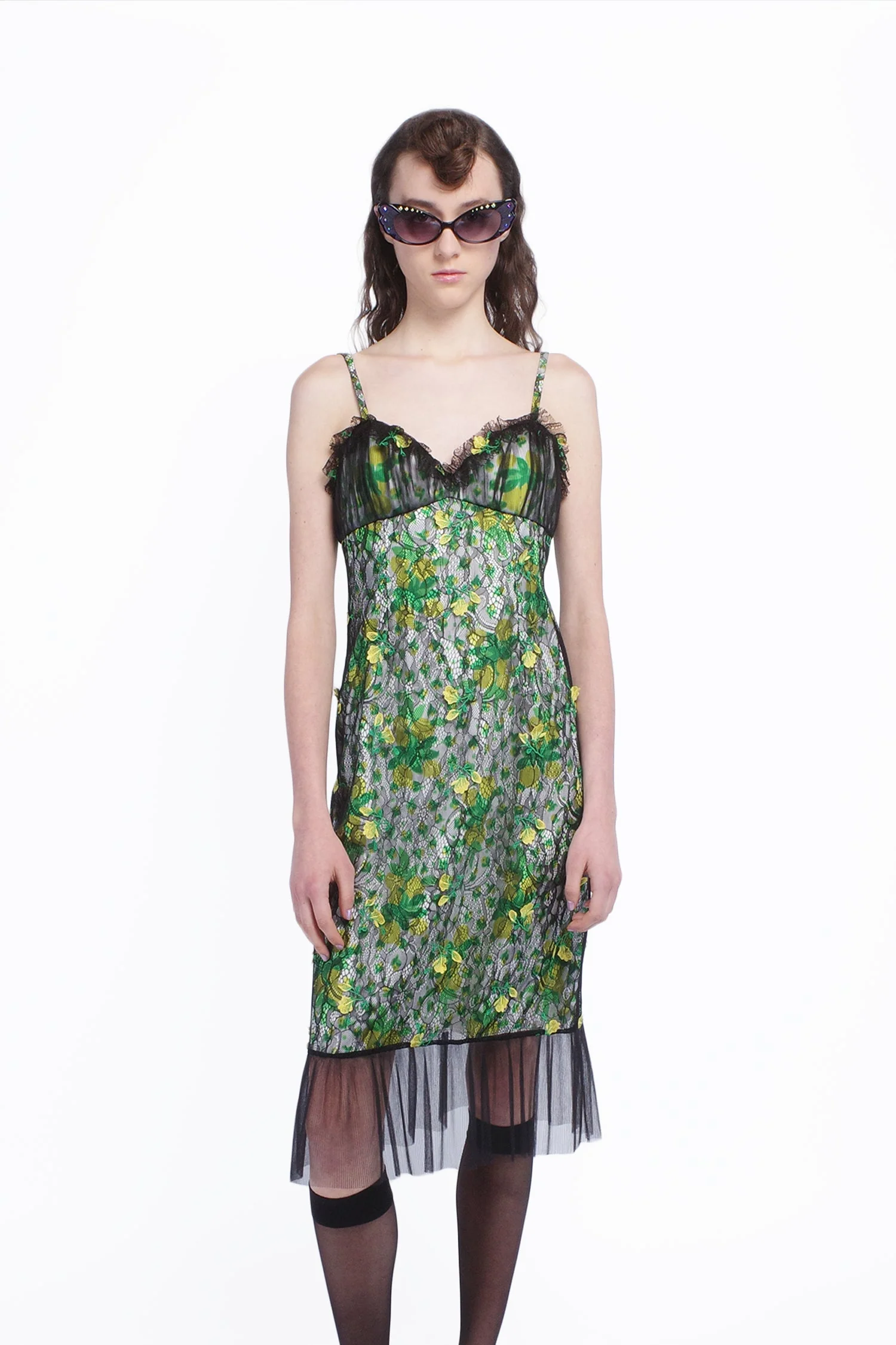 Rosebuds Lace Combo Slip Dress