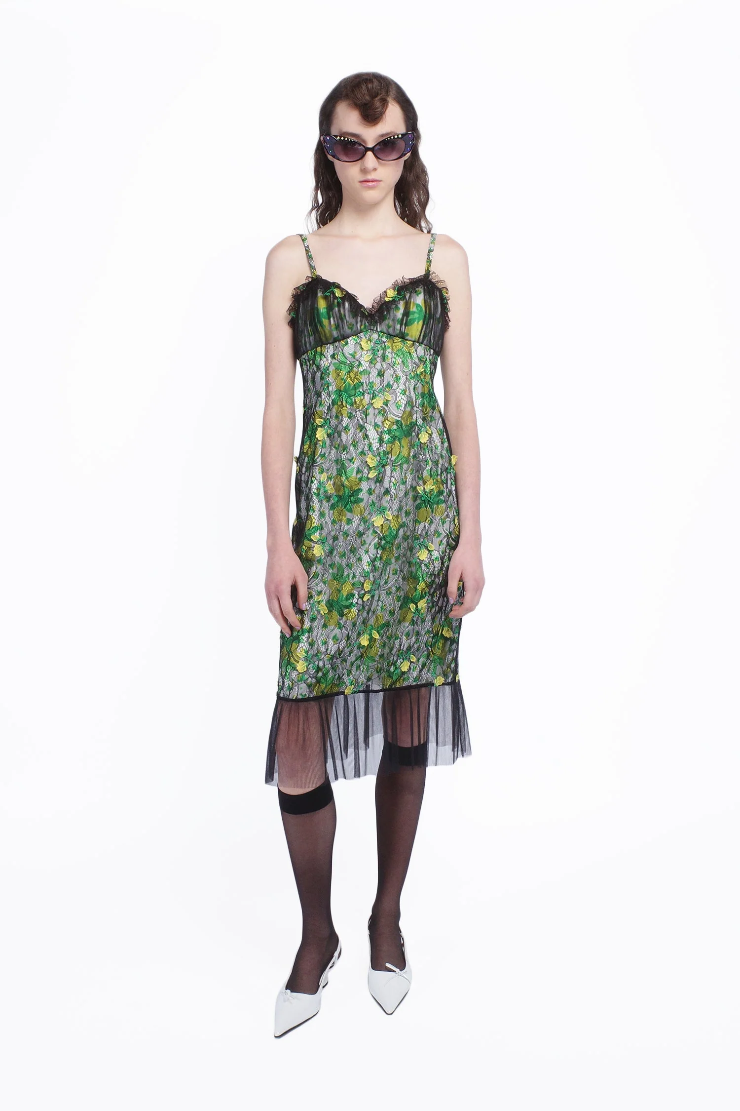 Rosebuds Lace Combo Slip Dress - Image 2