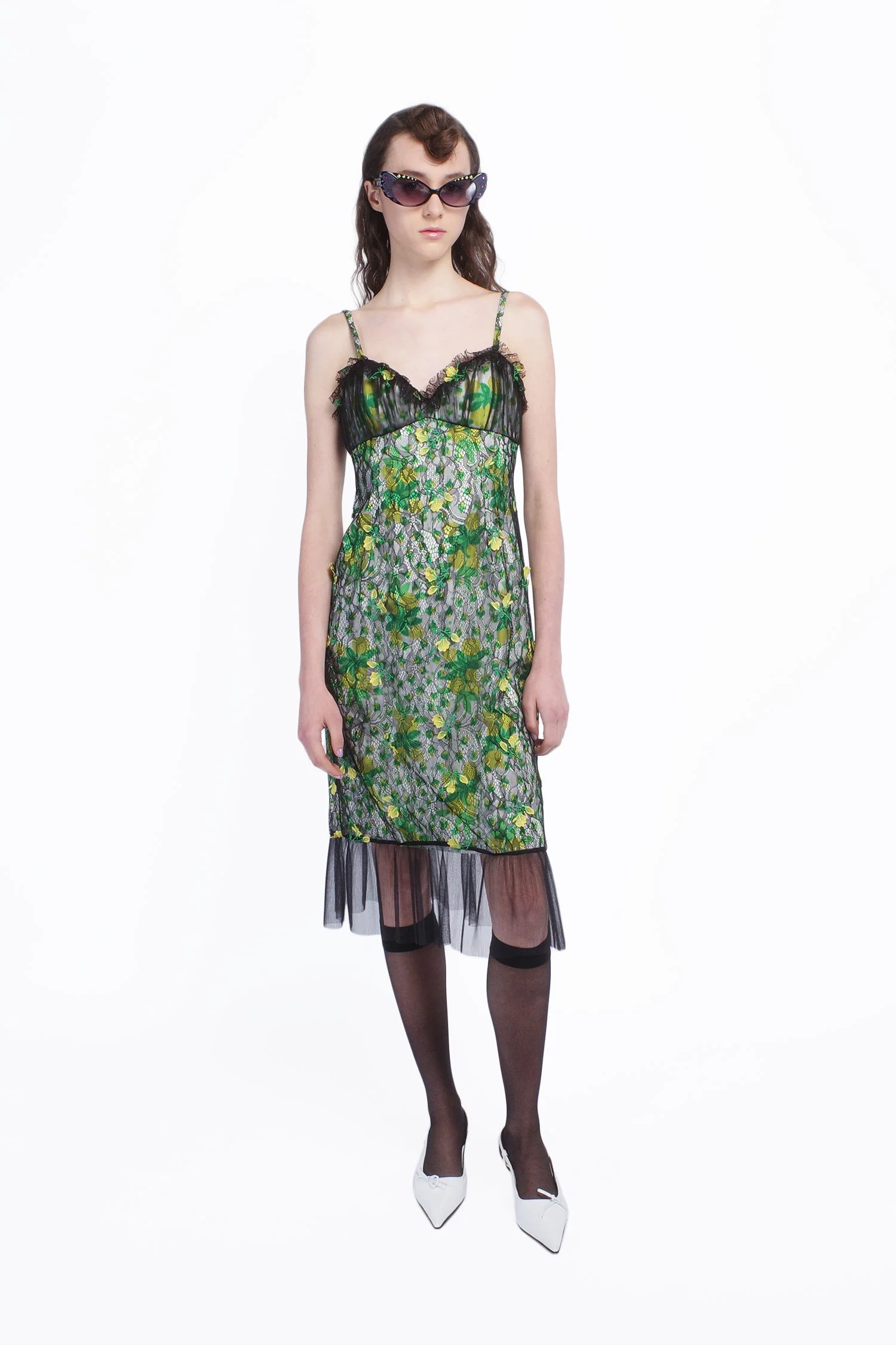 Rosebuds Lace Combo Slip Dress - Image 5