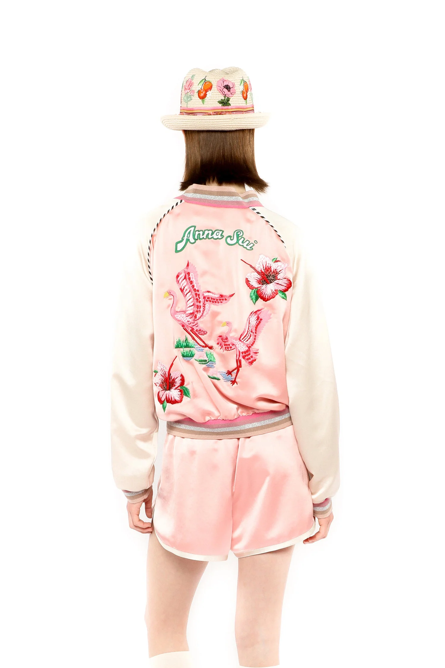 Satin Embroidered Souvenir Jacket - Image 4