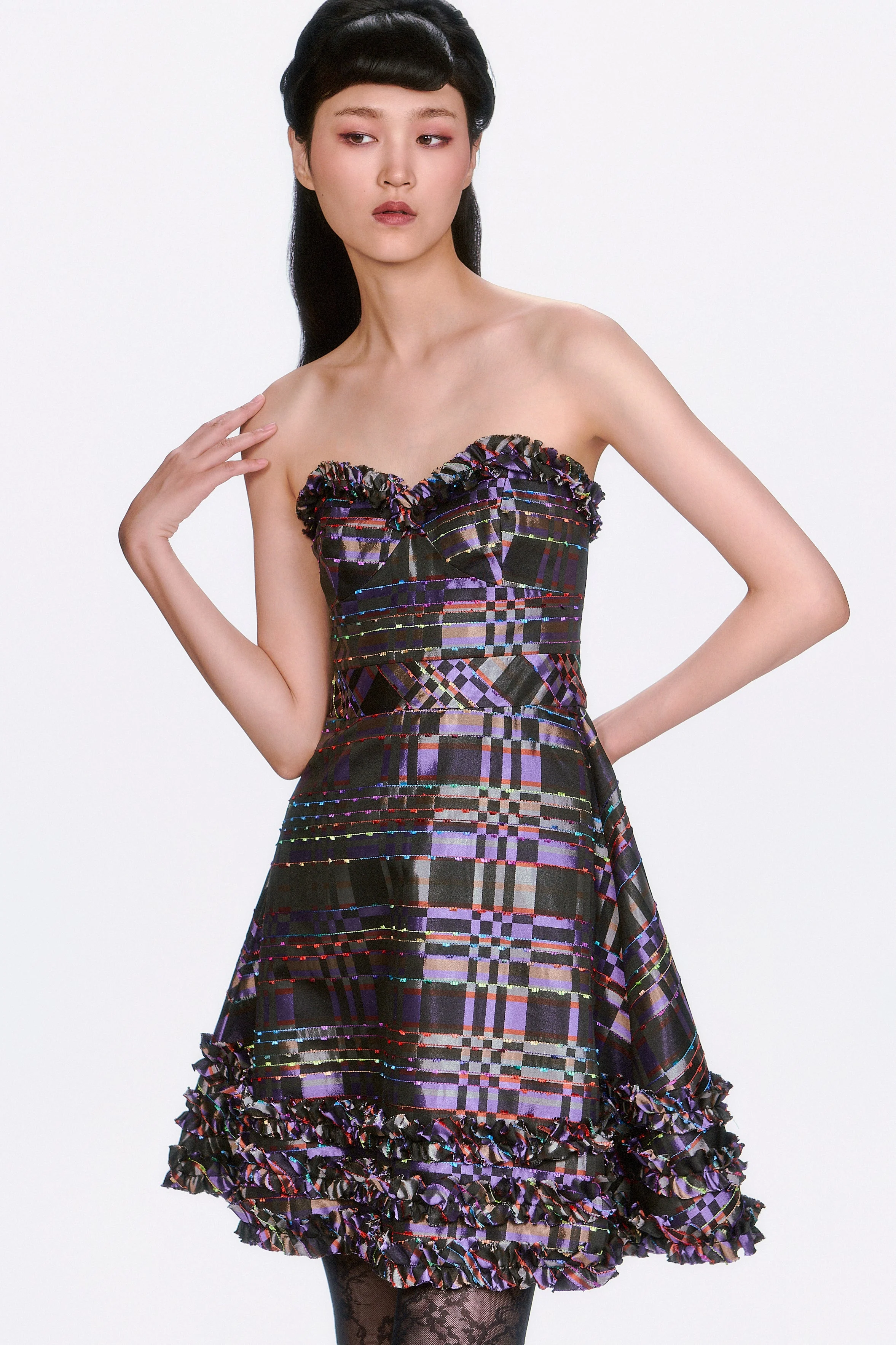 Shangri-La Taffeta Strapless Party Dress - Image 6
