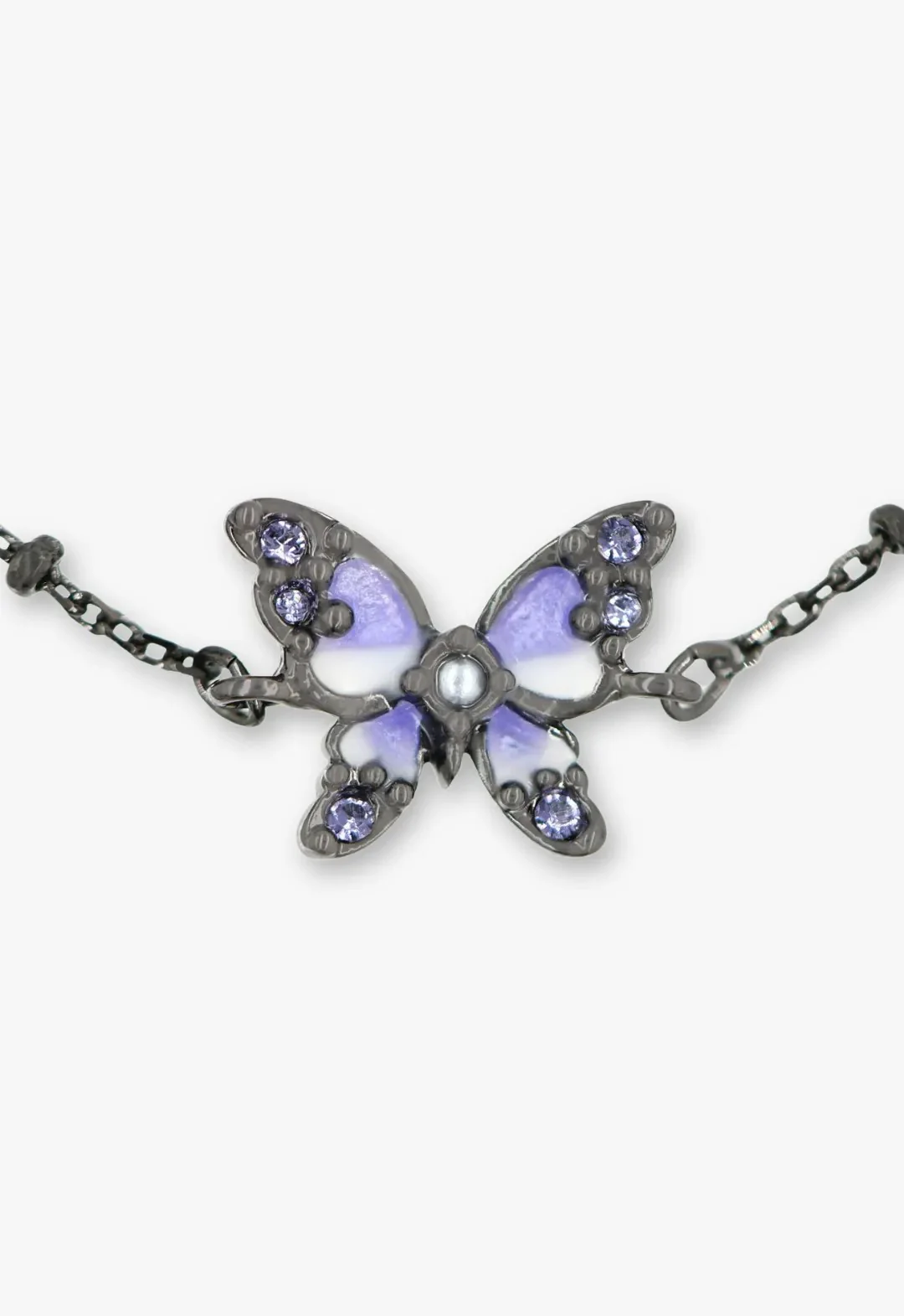 Shining Butterfly Bracelet - Purple Gunmetal - Image 3