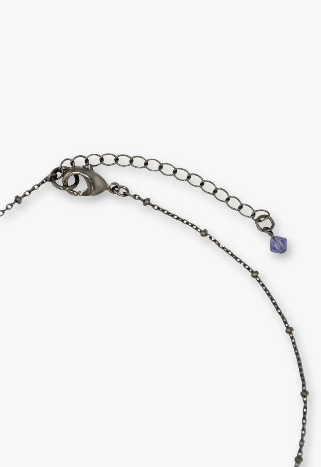 Shining Butterfly Necklace - Purple Gunmetal - Image 9