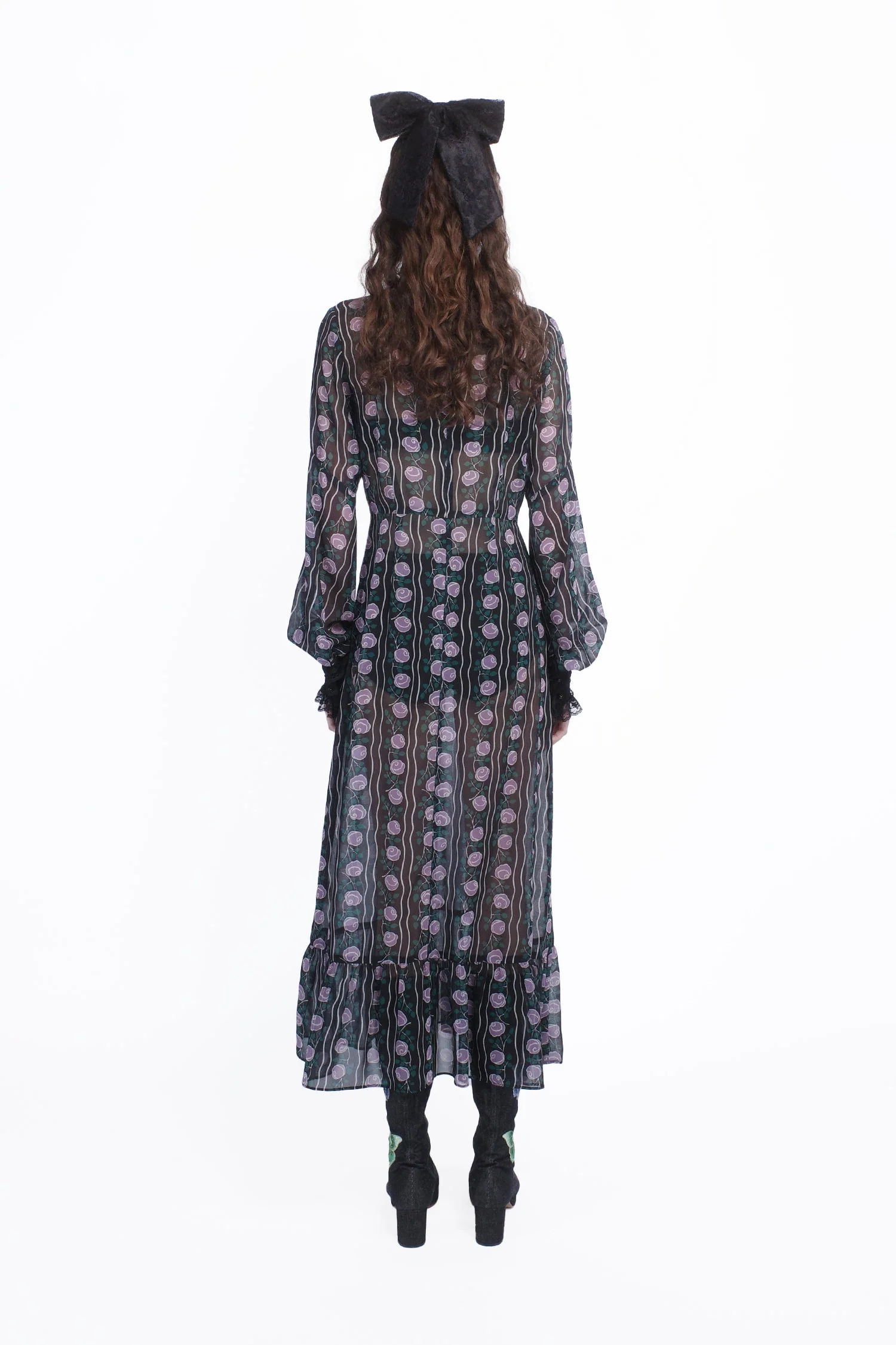Rosetti Chiffon Victorian Bib Dress - Image 3