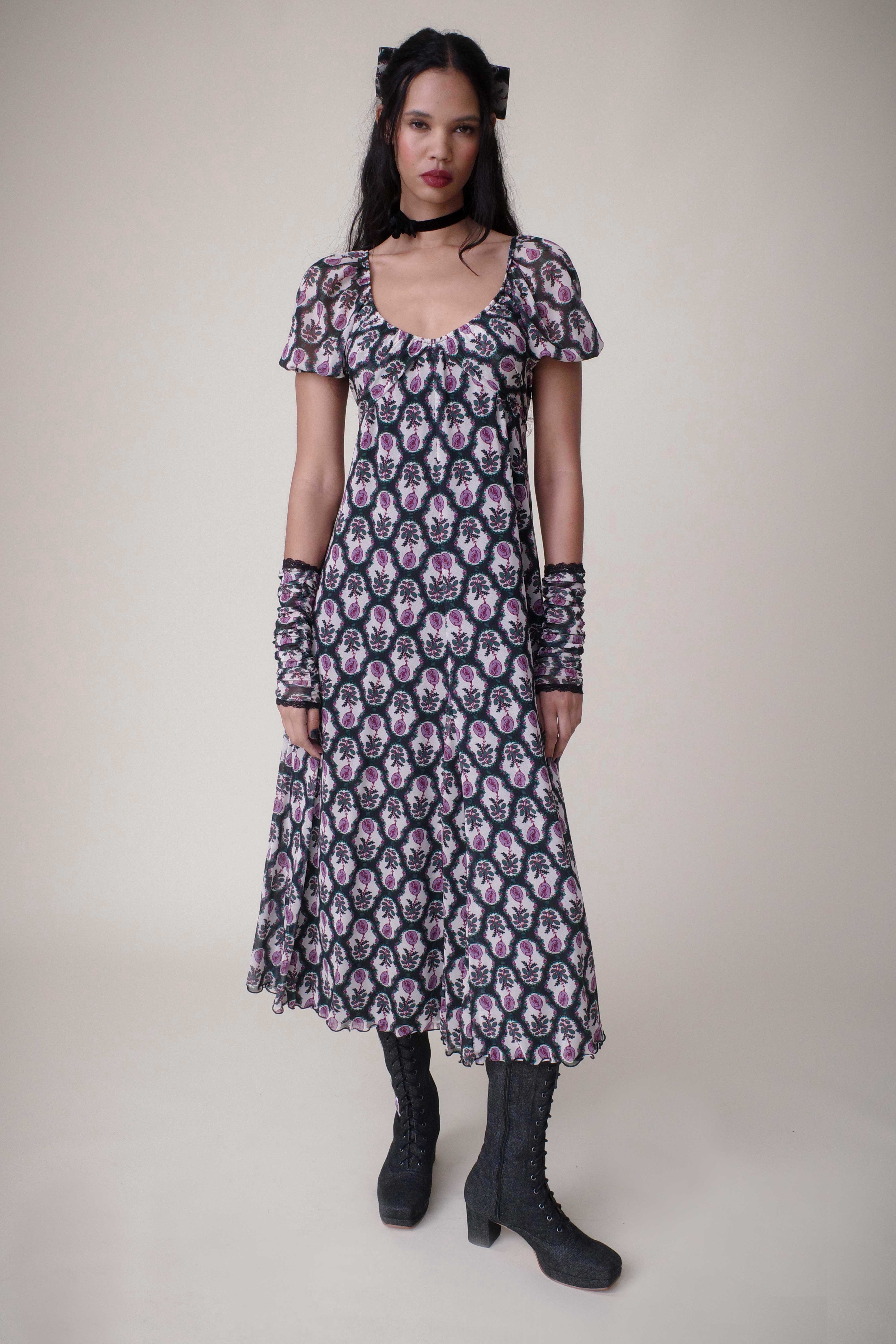 Sleeping Beauty Mesh Bow Dress - Image 8