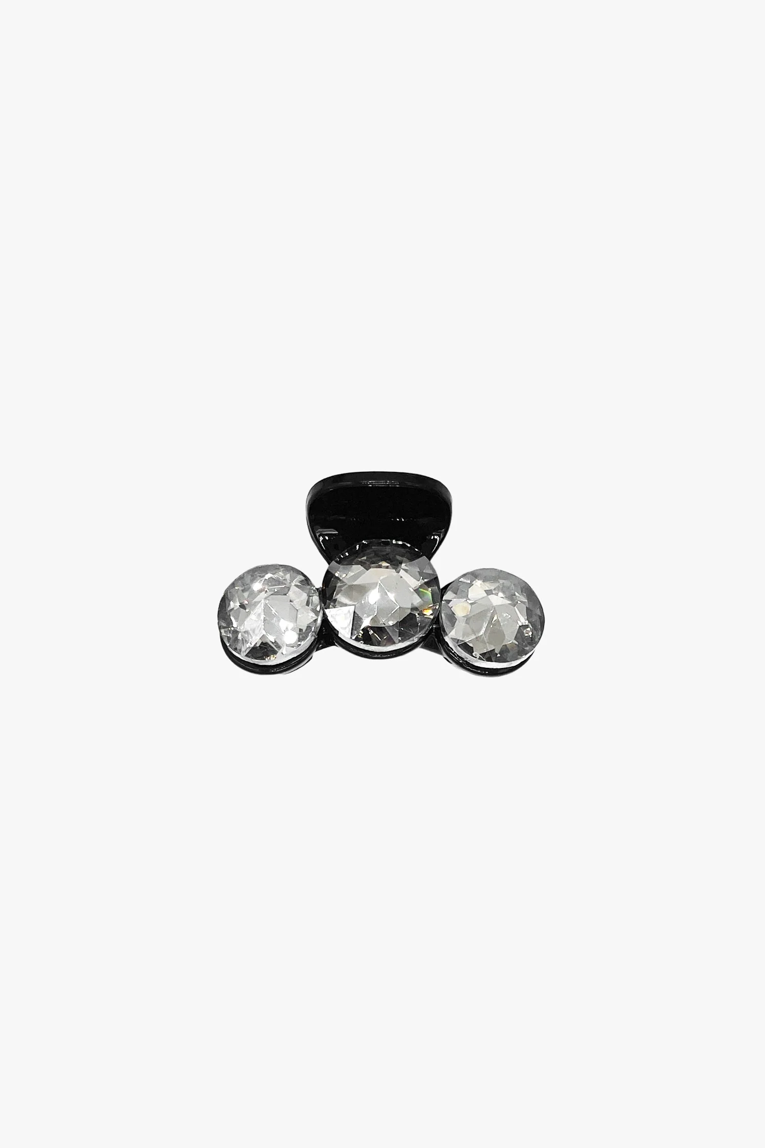 Small Crystal Jaw - Black