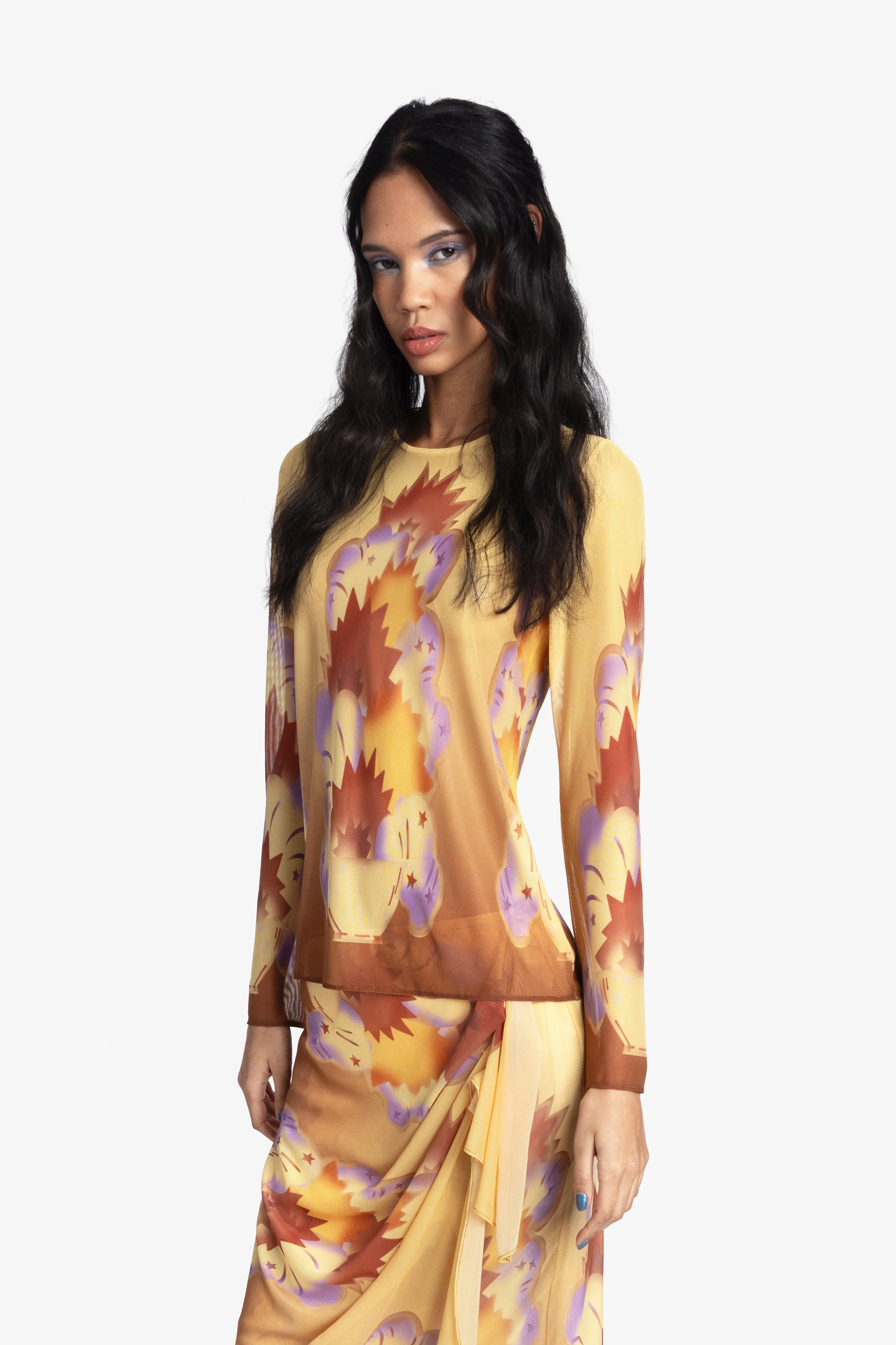 Sunburst Mesh Top - Image 4