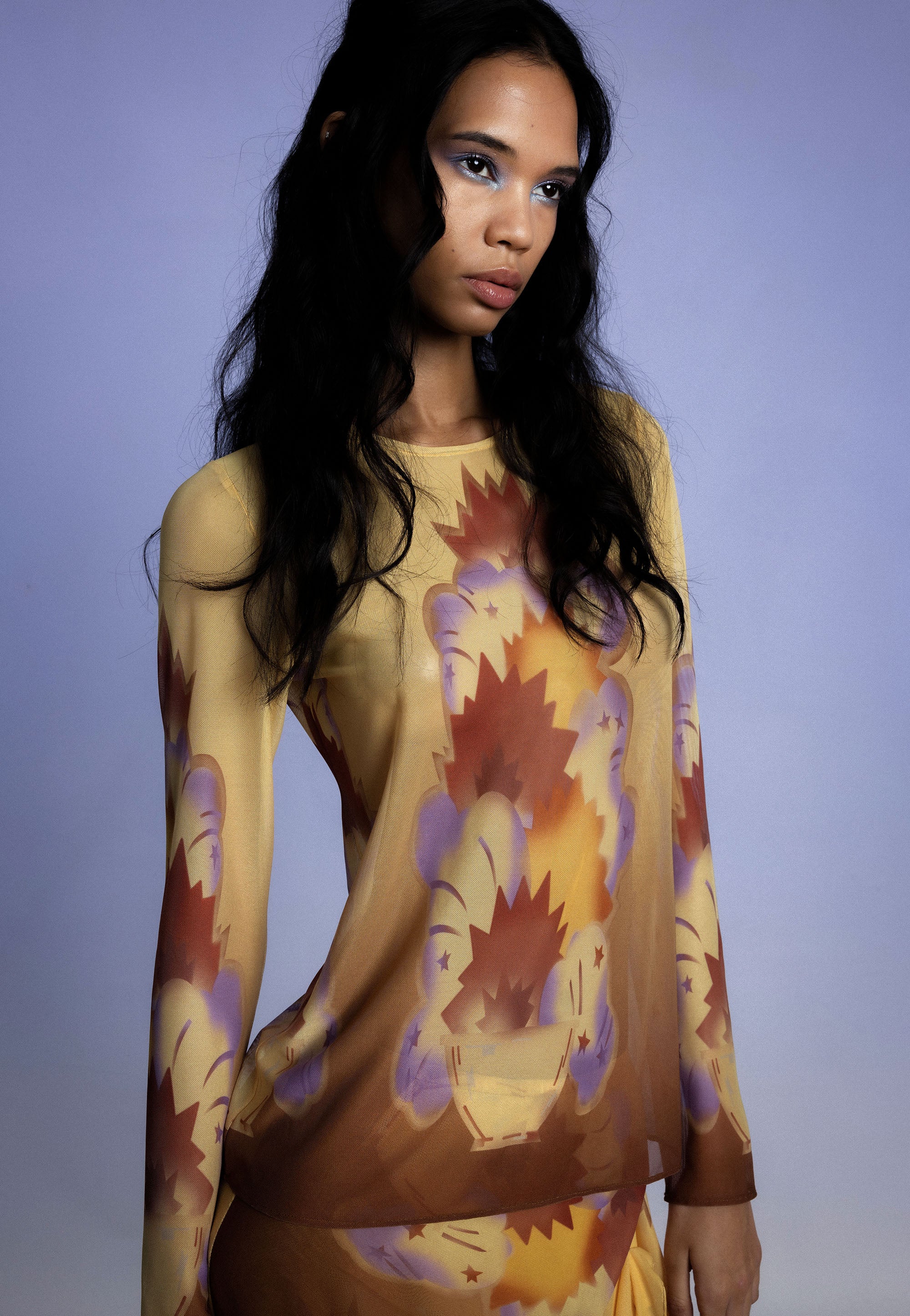 Sunburst Mesh Top - Image 8
