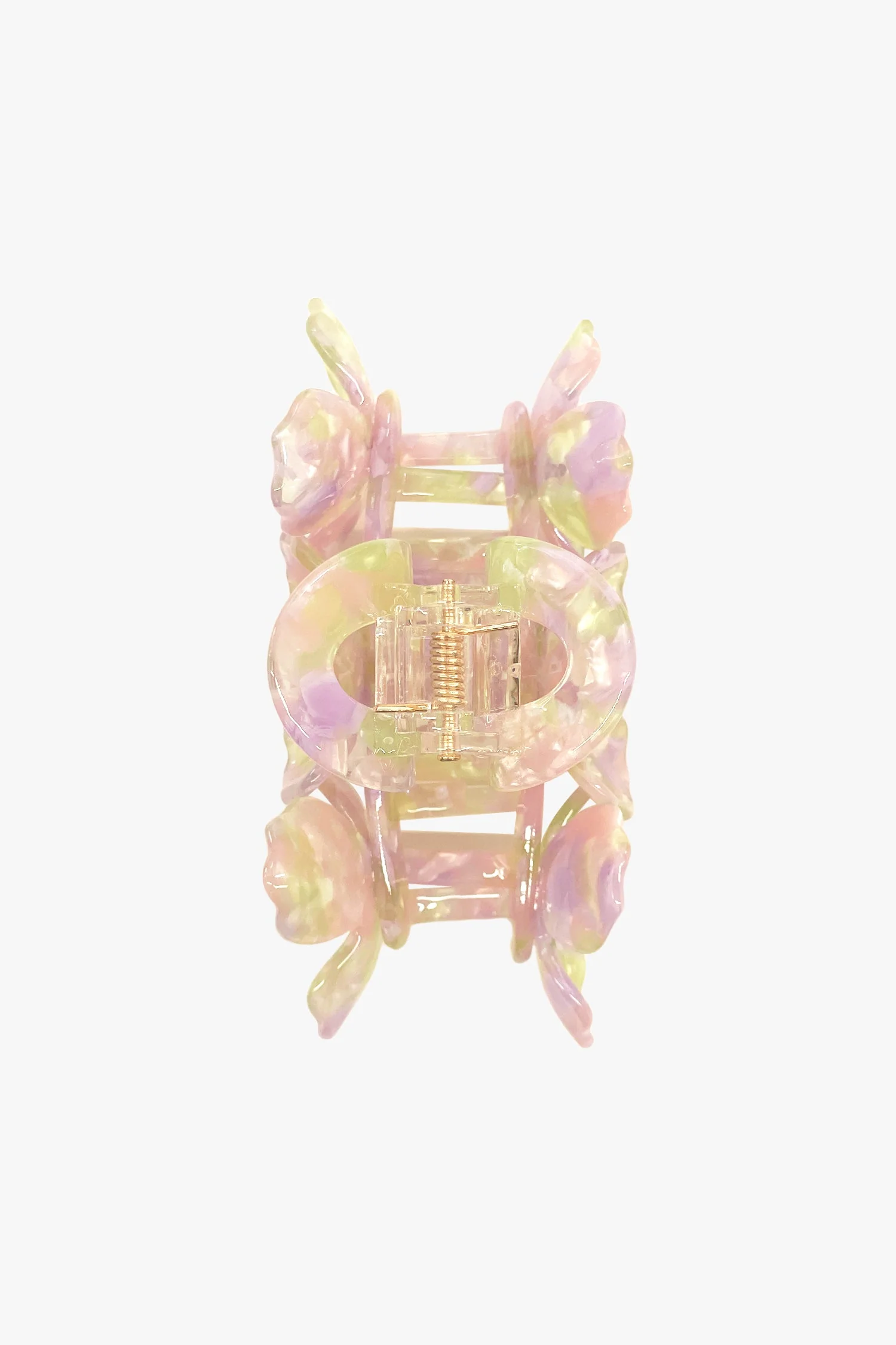 Triple Flower Rhinestone Jaw Clip - Image 2