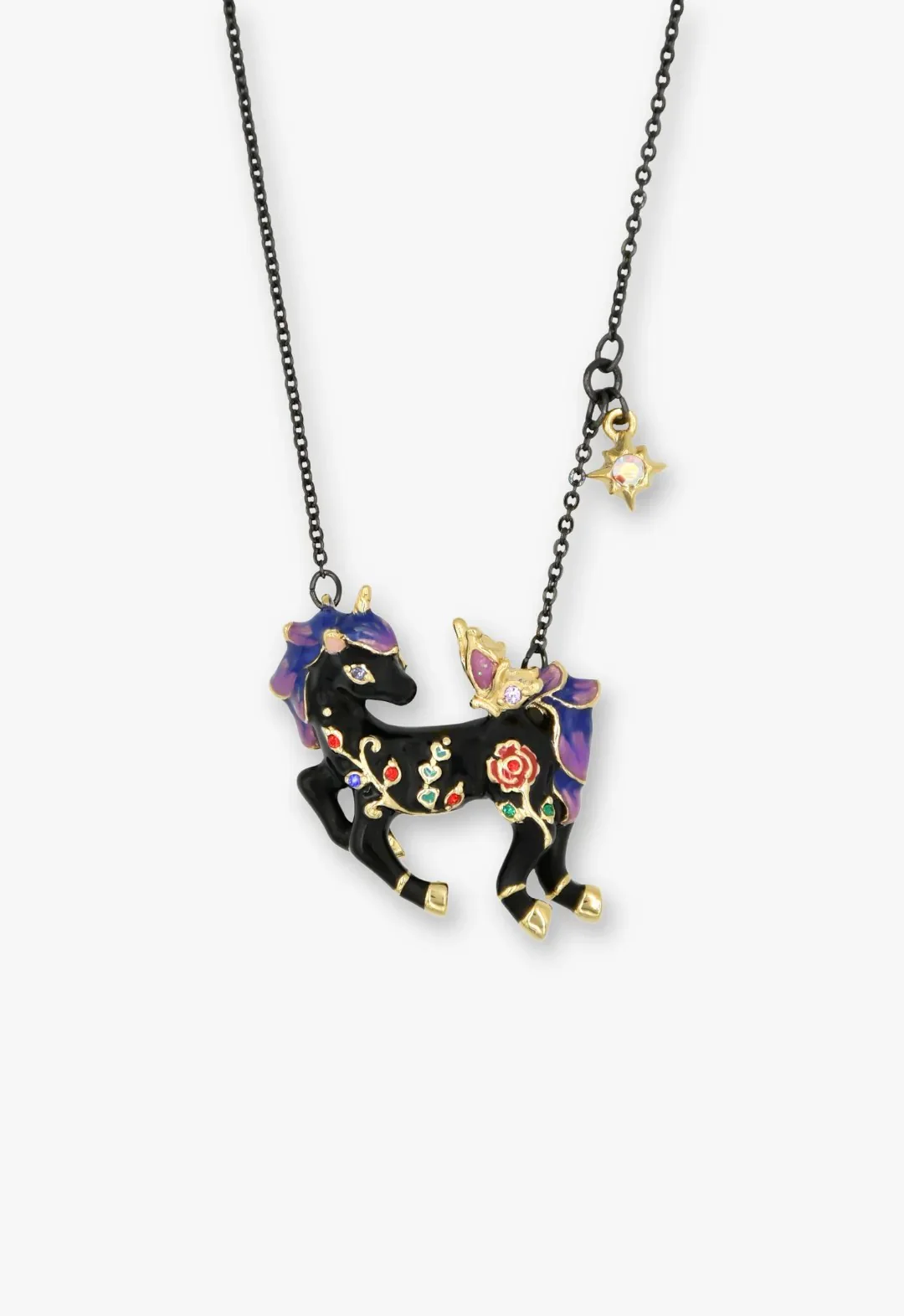 Twilight Unicorn Necklace - Black - Image 2