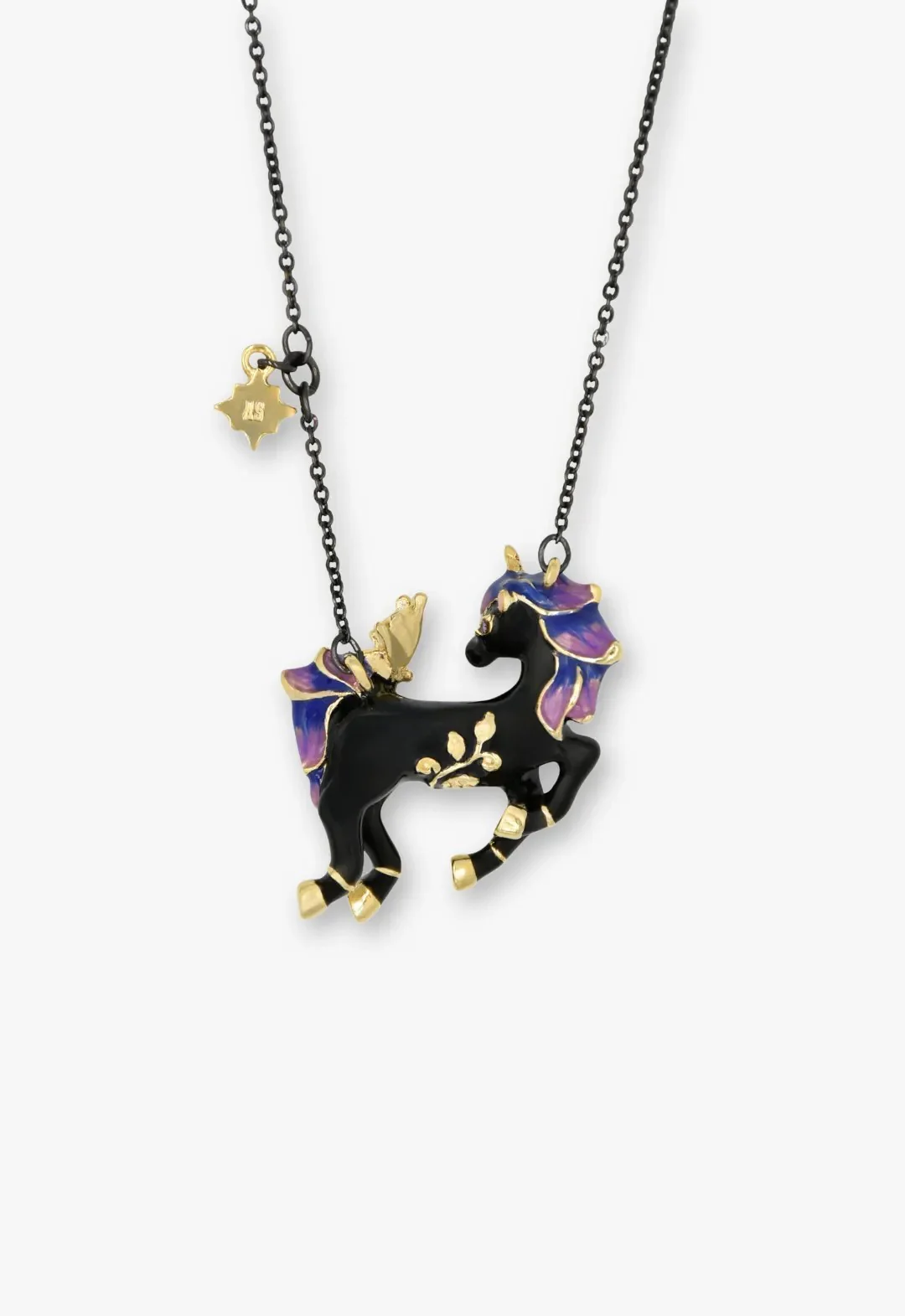 Twilight Unicorn Necklace - Black - Image 3