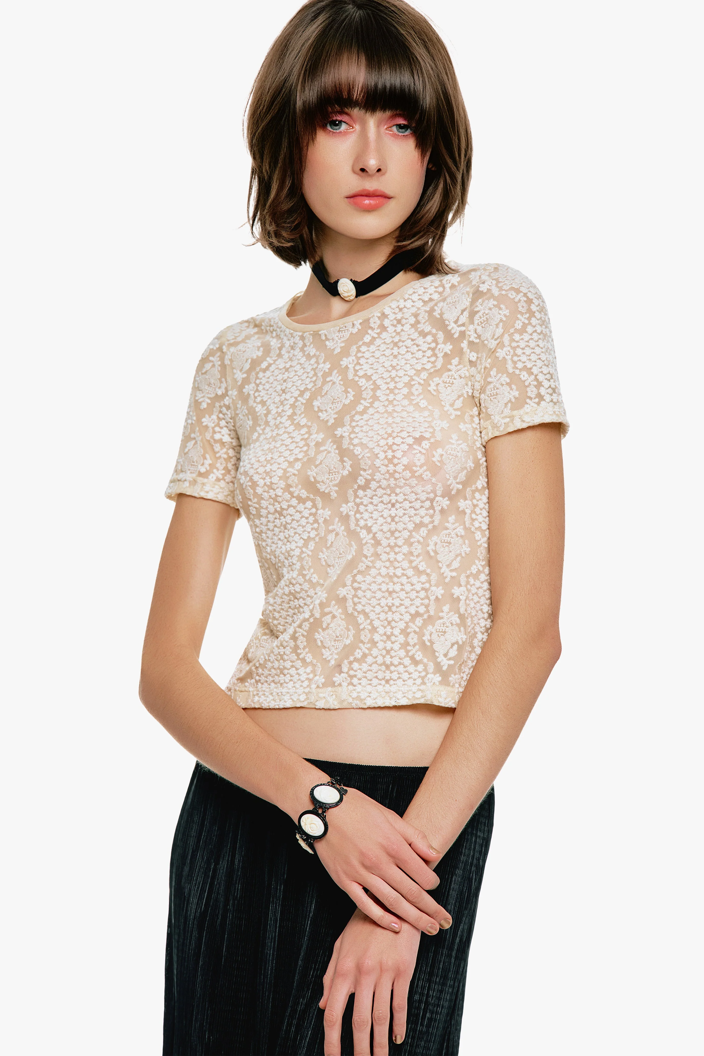 Victorian Lace T-Shirt - Image 6