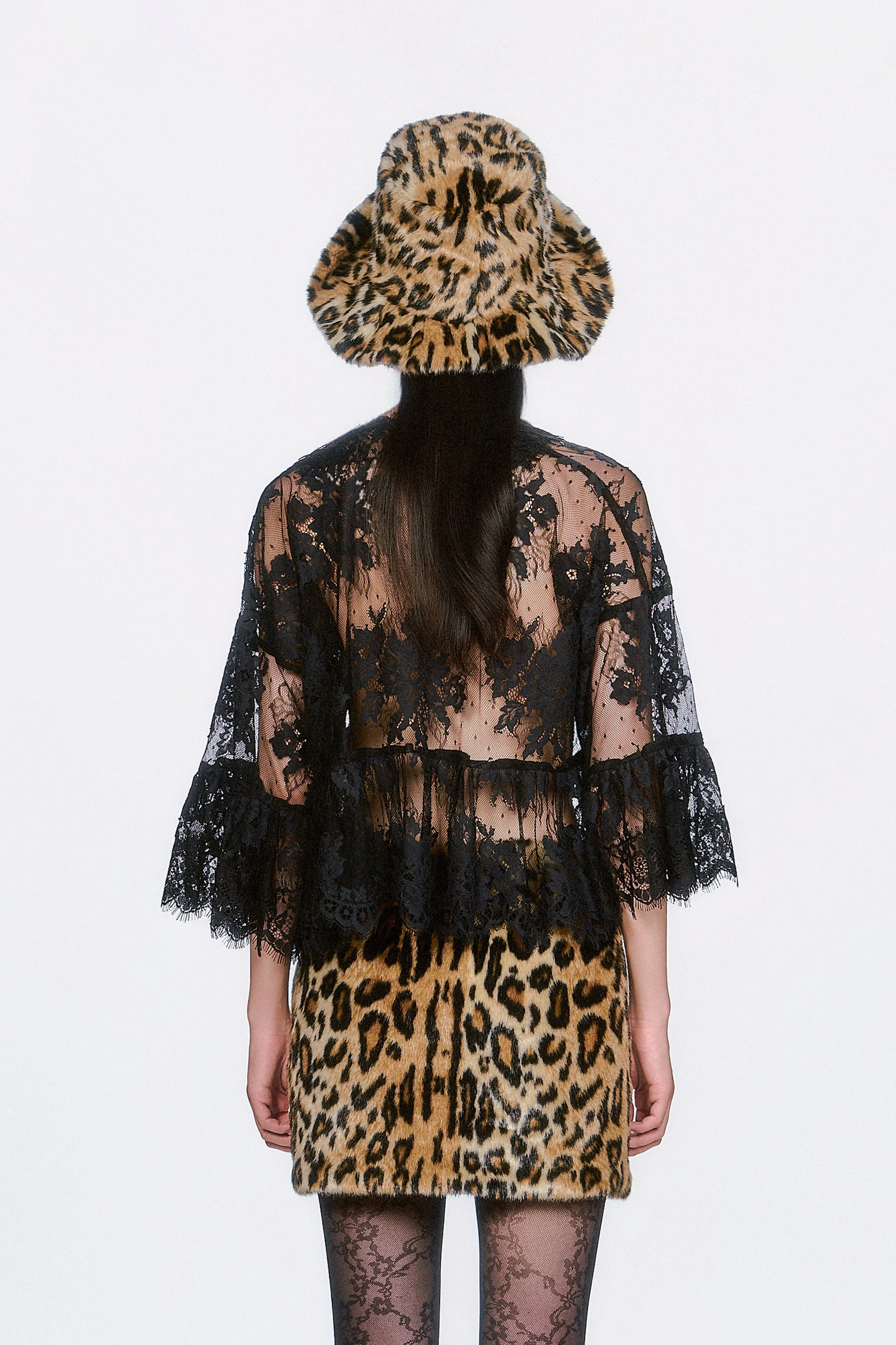 Victorian Lace V Neck Top - Image 3