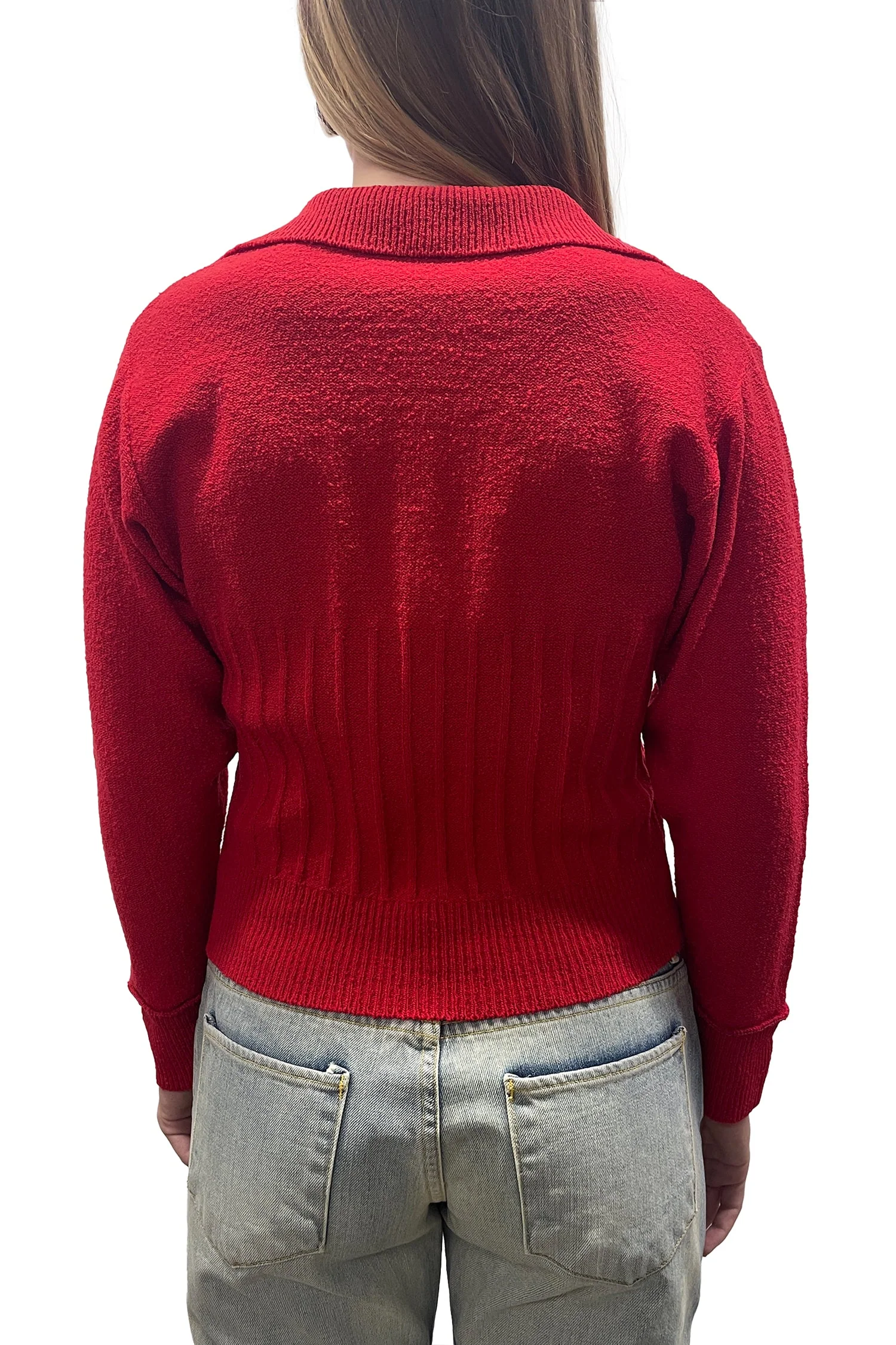 Vintage 50's Boucle Button Up Cardigan - Image 3