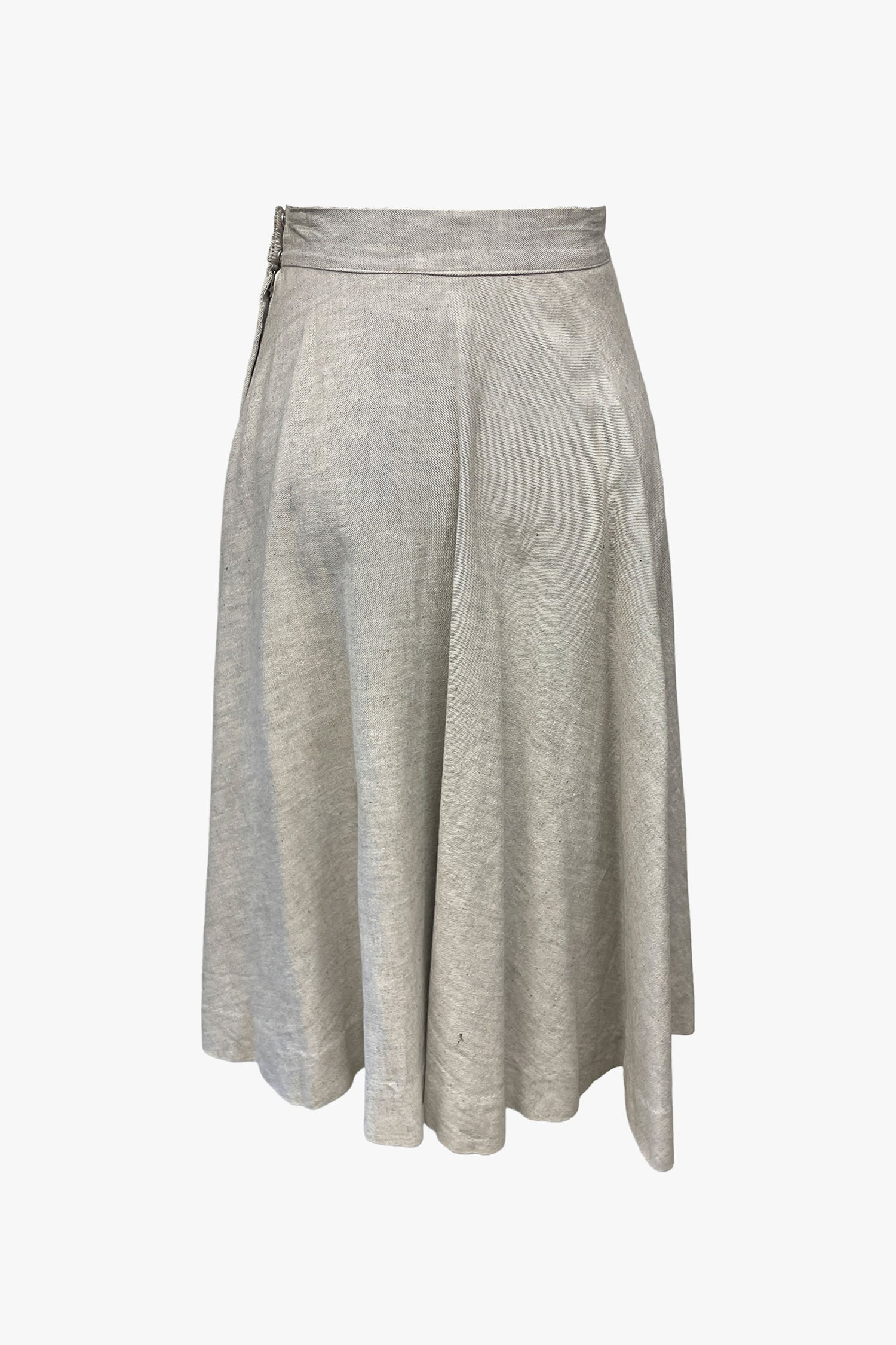Vintage 60's Circular Hand Embroidered Midi Skirt - Image 2