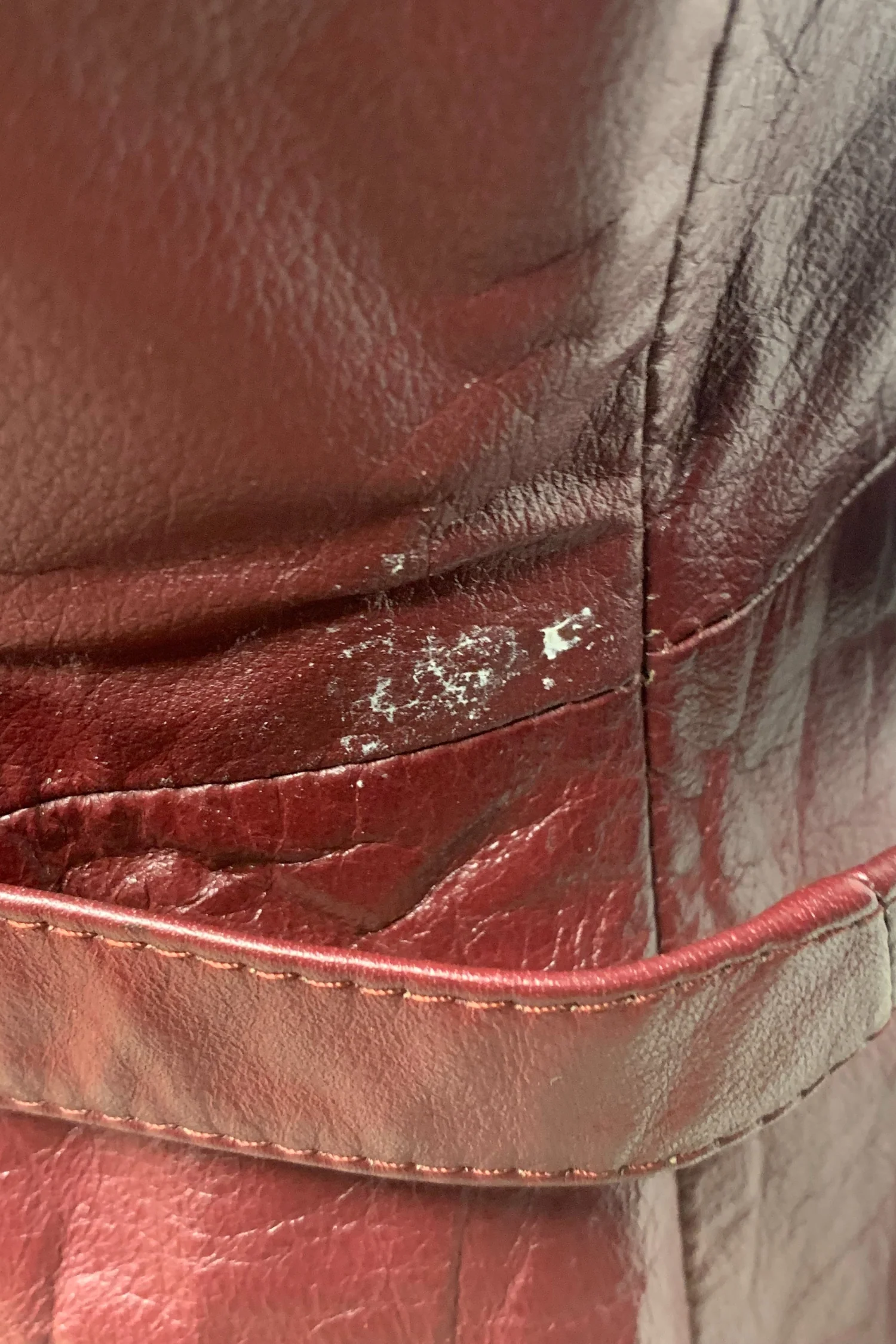 Vintage Leather Belted Coat with Removable Lining - Image 4