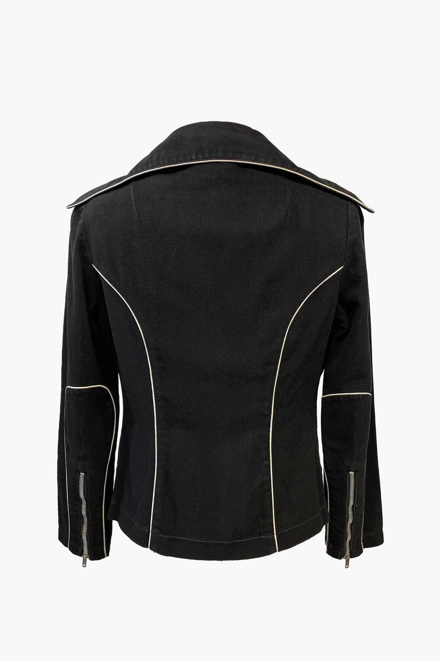 Vintage Roncelli Black Moto Jacket and Pant Set - Image 4