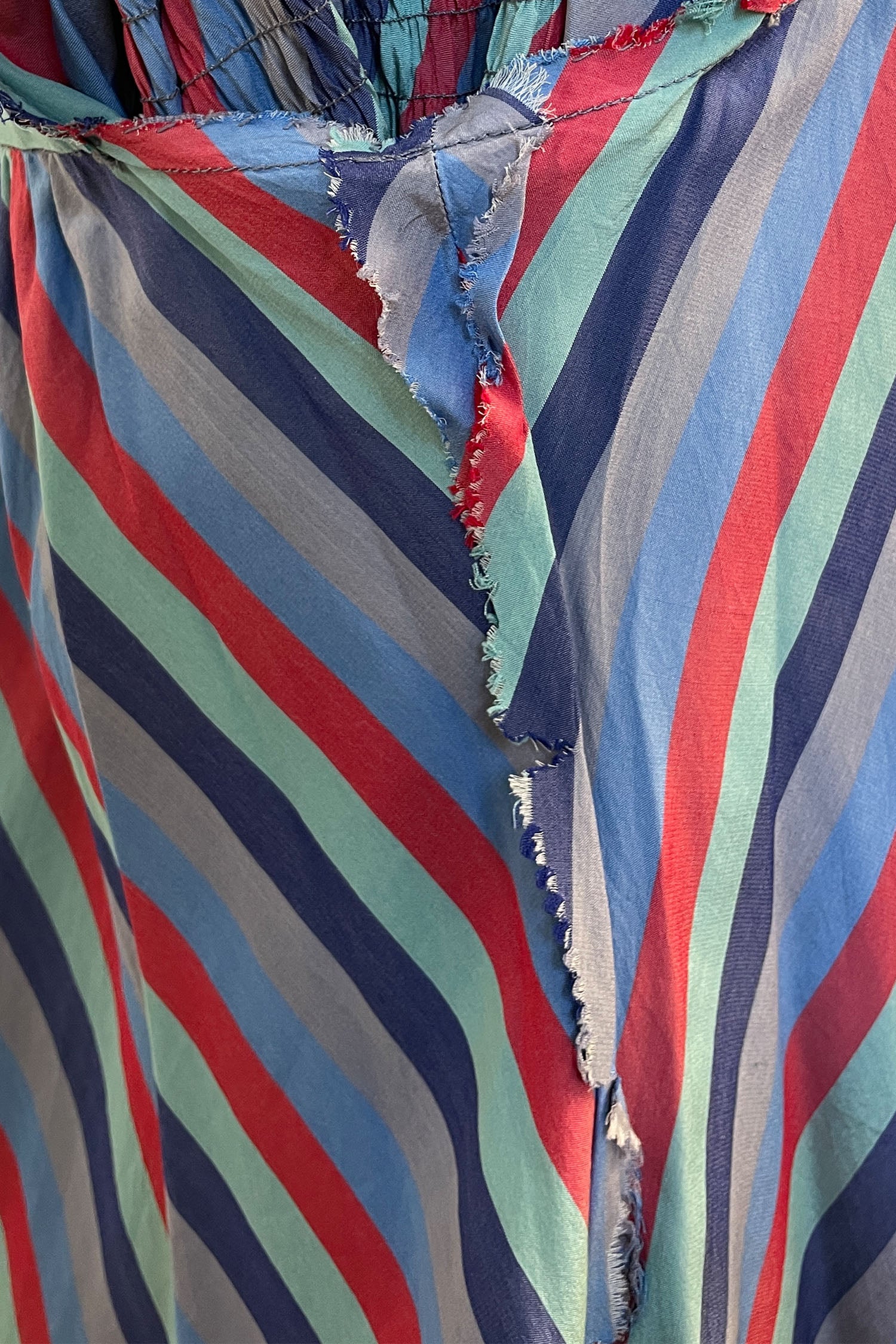 Vintage Silk Crepe De Chine With Smocking Top - Image 4