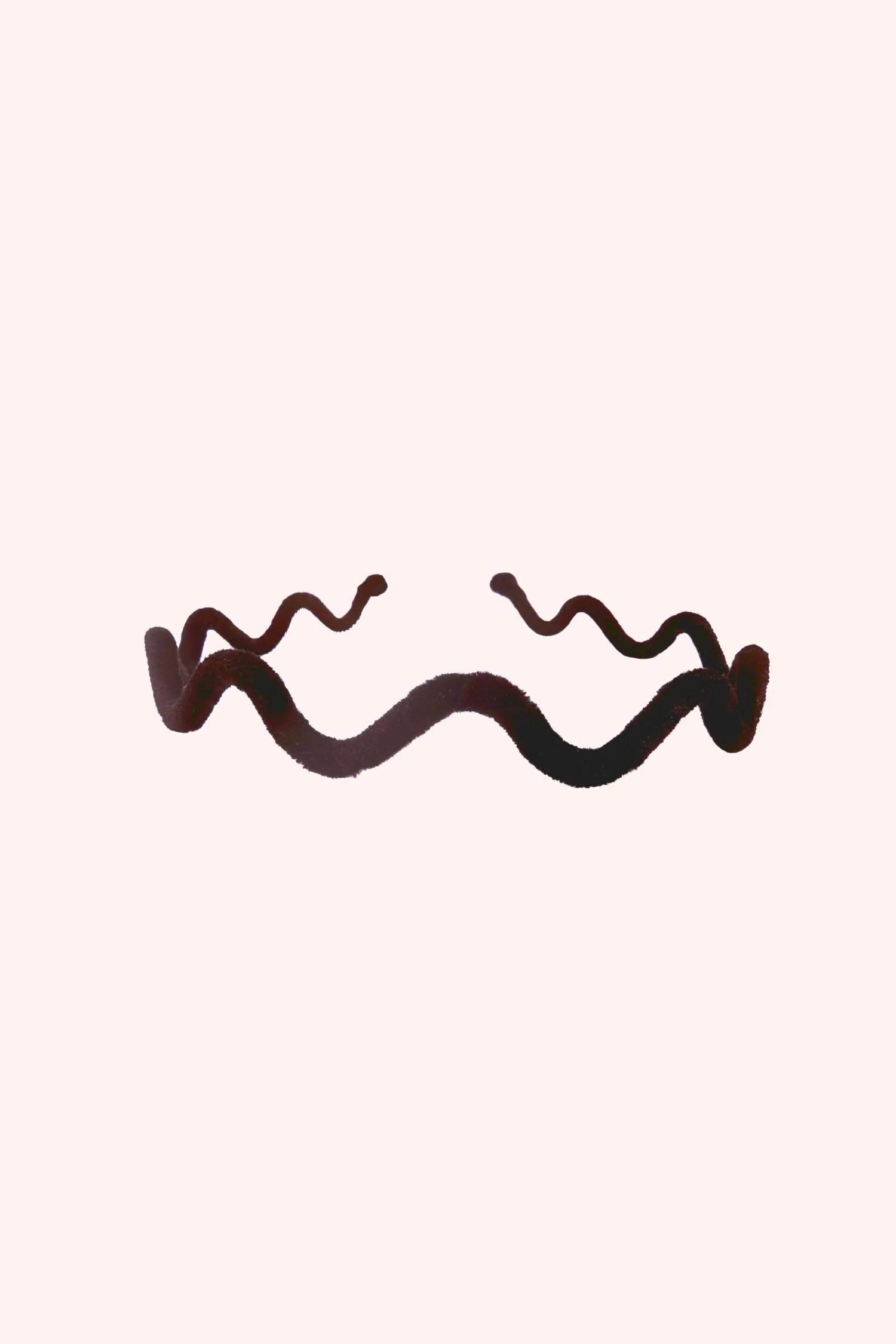 Wavy Velvet Headband Burgundy - Image 2